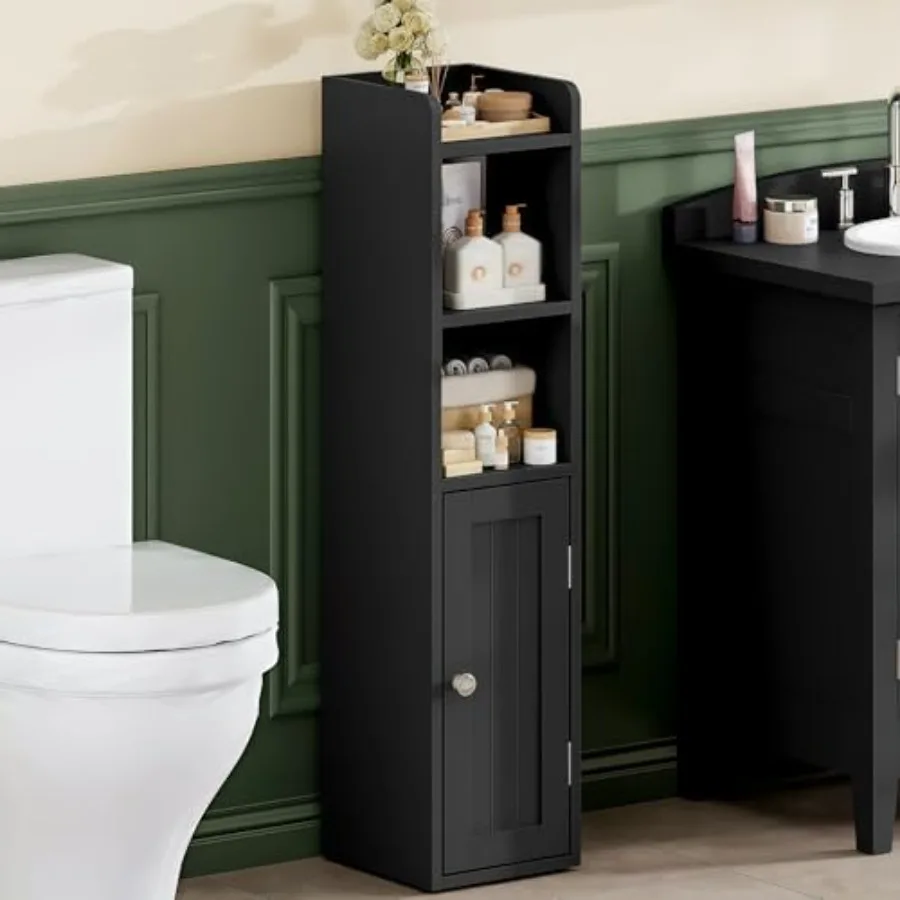 Small Bathroom Storage Cabinet, 7.1"W * 7.9"D Corner Floor Cabinet with Door and Adjustable Shelf, Narrow Toilet Paper Cabinets
Small Bathroom Storage Cabinet, 7.1"W * 7.9"D Corner Floor Cabinet with Door and Adjustable Shelf, Narrow Toilet Paper Cabinets