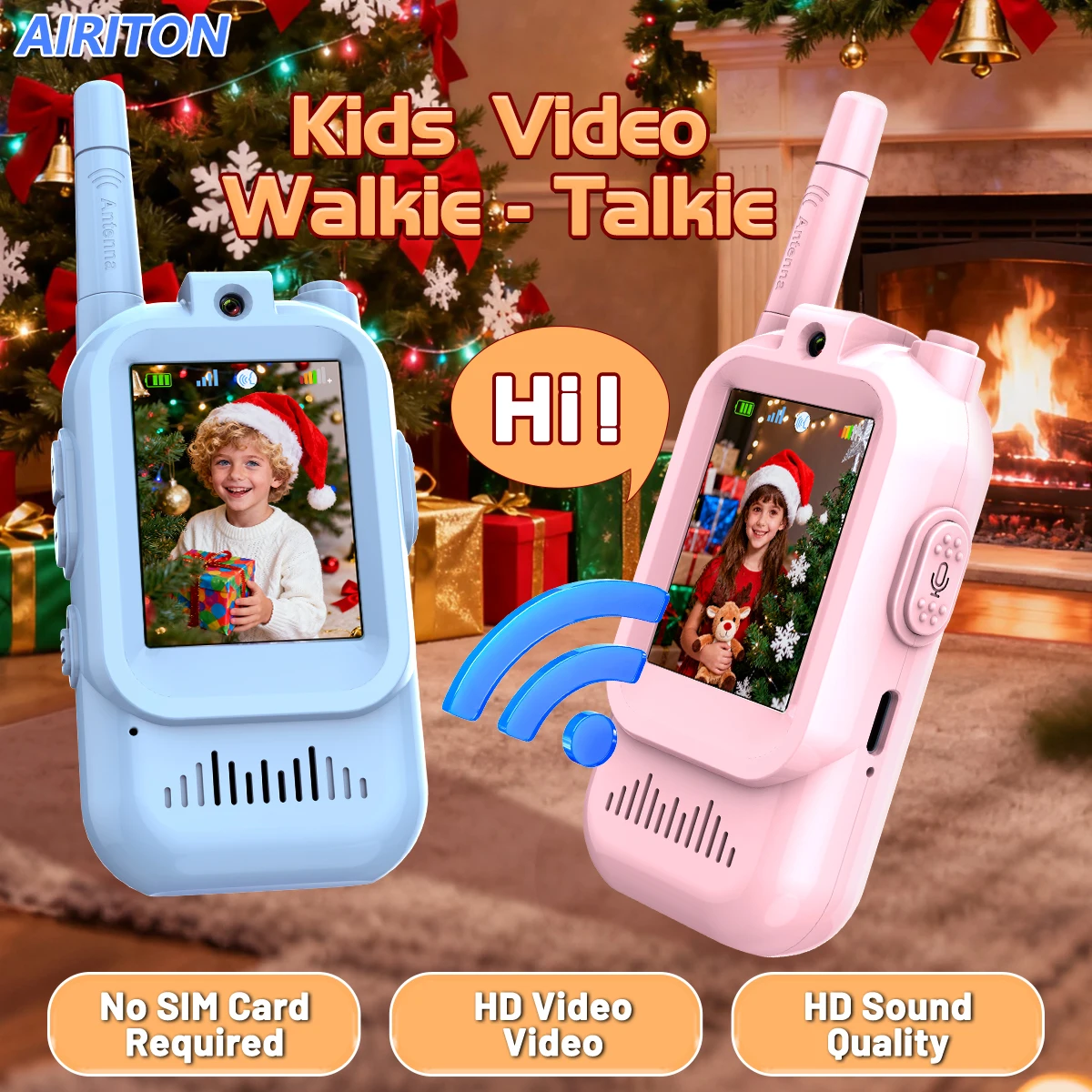 2PCS AIRITON JK200 Kids Video Walkie Talkie Rechargeable Video Intercom with Large 2 inch Screen HD Voice Communication Radio
2PCS AIRITON JK200 Kids Video Walkie Talkie Rechargeable Video Intercom with Large 2 inch Screen HD Voice Communication Radio
