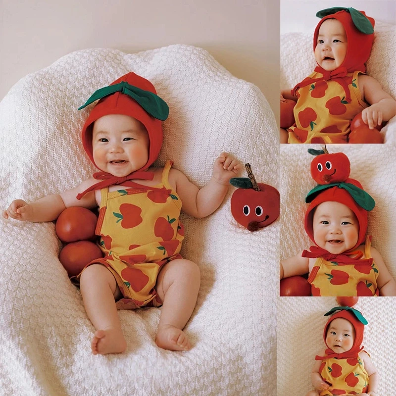 Помидор в мультяшном стиле Ха И, детская сто дней, еженедельная фотография, реквизит для фотостудии, детская одежда 
Помидор в мультяшном стиле Ха И, детская сто дней, еженедельная фотография, реквизит для фотостудии, детская одежда