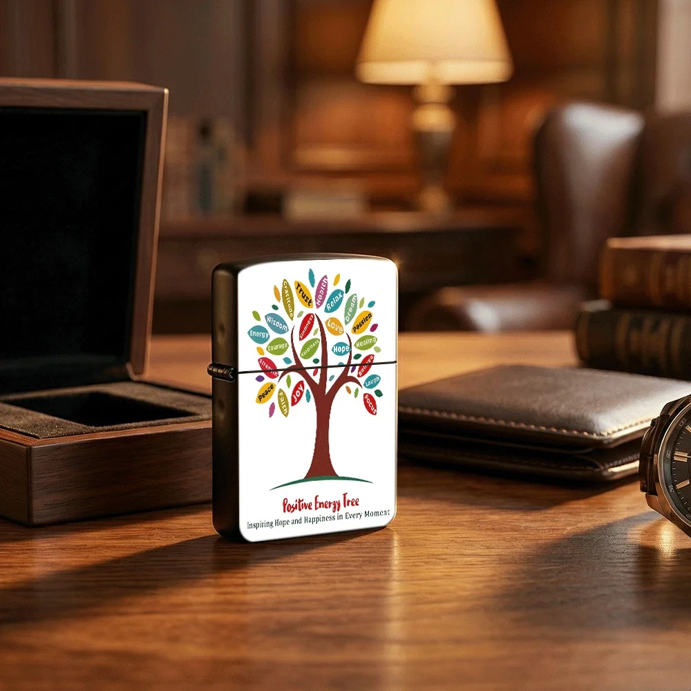 Flip-Top Lighter Positive Energy Tree Pattern Gift for Friends
Flip-Top Lighter Positive Energy Tree Pattern Gift for Friends
