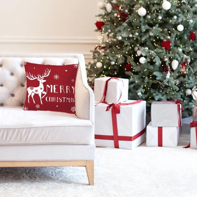 Elegant Christmas Cushion Cover Pillowcase Soft and Resilient Polyester Pillow Cloth for Christmas Decoration top sale
Elegant Christmas Cushion Cover Pillowcase Soft and Resilient Polyester Pillow Cloth for Christmas Decoration top sale