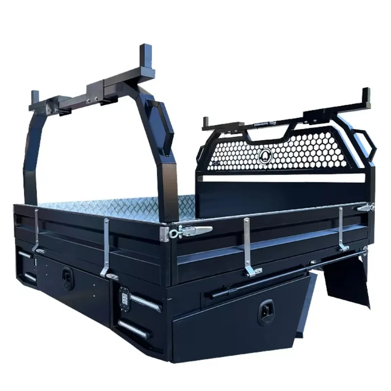 Двойной лоток для кабин Ute с порошковым покрытием с задним обручем, черный
Двойной лоток для кабин Ute с порошковым покрытием с задним обручем, черный