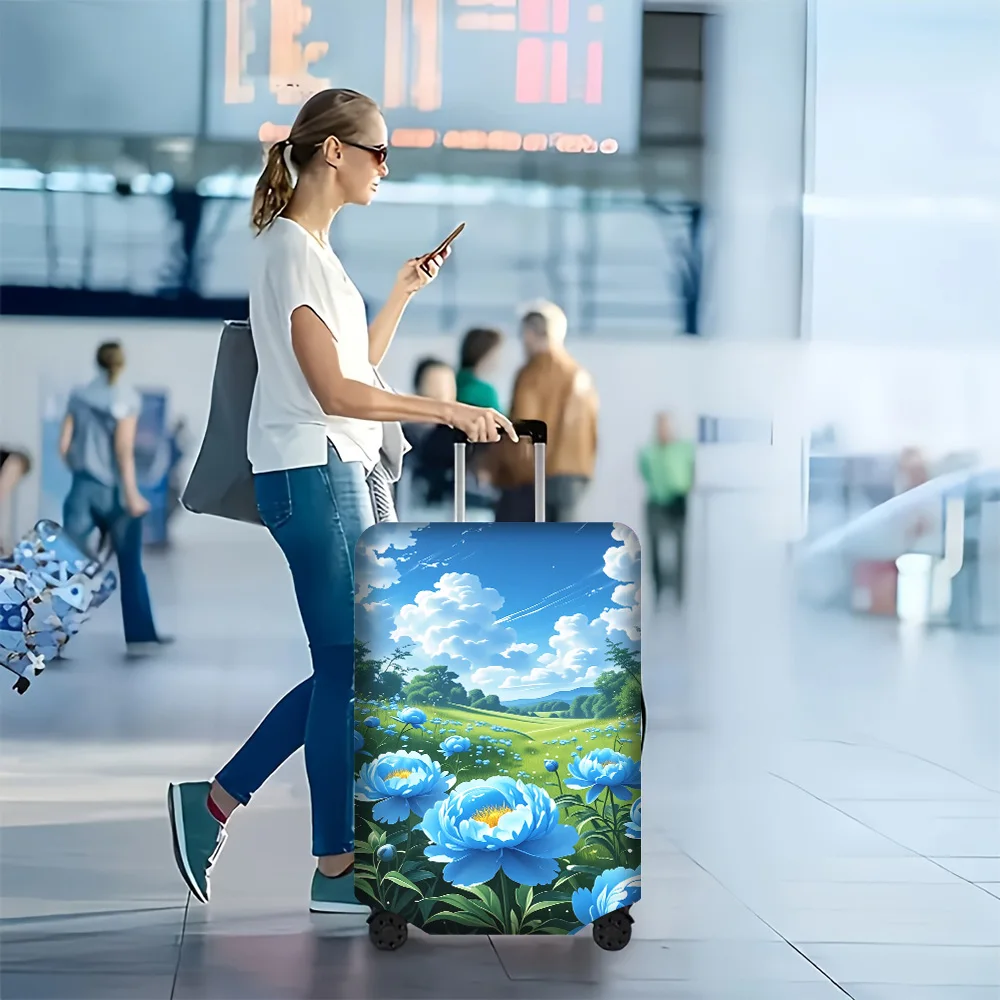 1PC Floral Grass Print Luggage Cover for luggage sizes 18-32 inches; dust and elastic travel accessories to effectively prote
1PC Floral Grass Print Luggage Cover for luggage sizes 18-32 inches; dust and elastic travel accessories to effectively prote