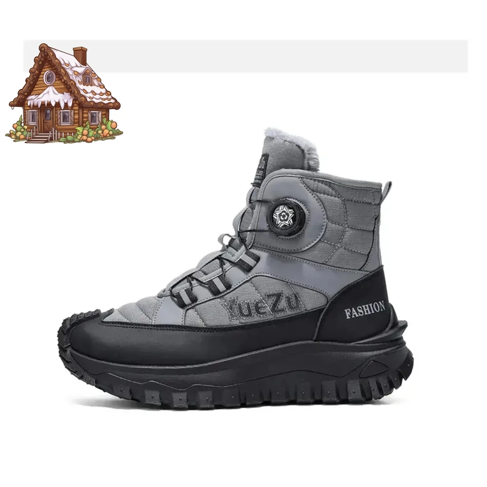 Зимние роскошные новые флисовые водонепроницаемые зимние ботинки с поворотной пряжкой, уличные нескользящие и износостойкие, бесплатная доставка
Зимние роскошные новые флисовые водонепроницаемые зимние ботинки с поворотной пряжкой, уличные нескользящие и износостойкие, бесплатная доставка