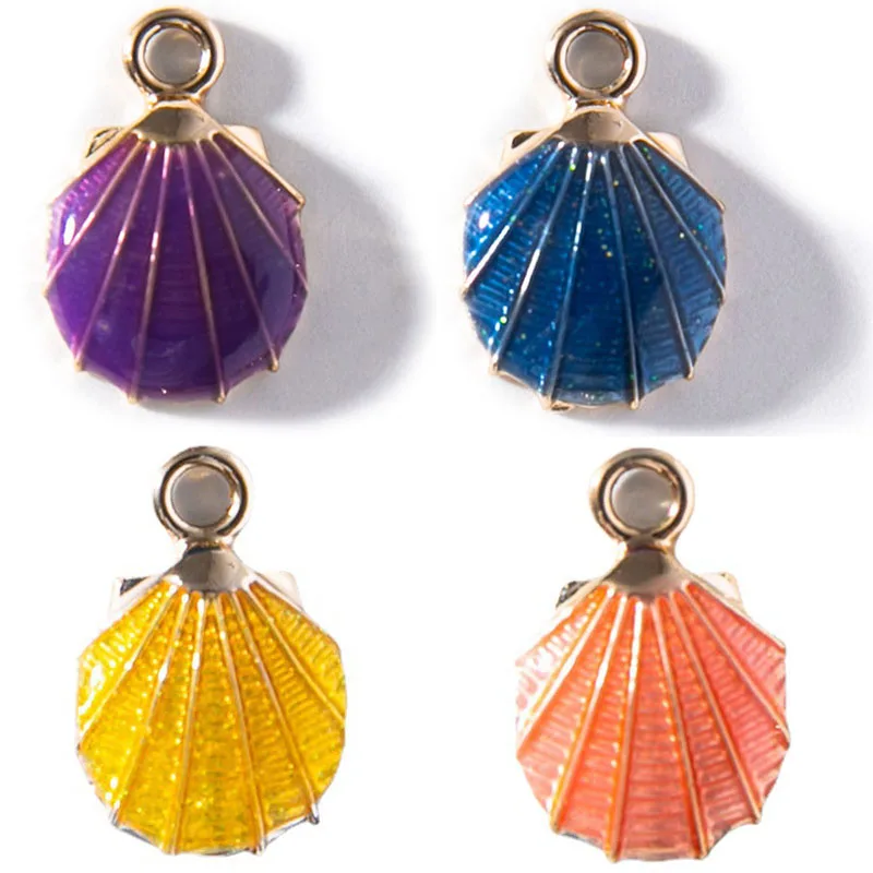10Pcs/lot Enamel Shell Charms Colorful Glitter Shellfish Pendants For Diy Jewelry Earrings Necklace Bracelet Making Accessories
10Pcs/lot Enamel Shell Charms Colorful Glitter Shellfish Pendants For Diy Jewelry Earrings Necklace Bracelet Making Accessories