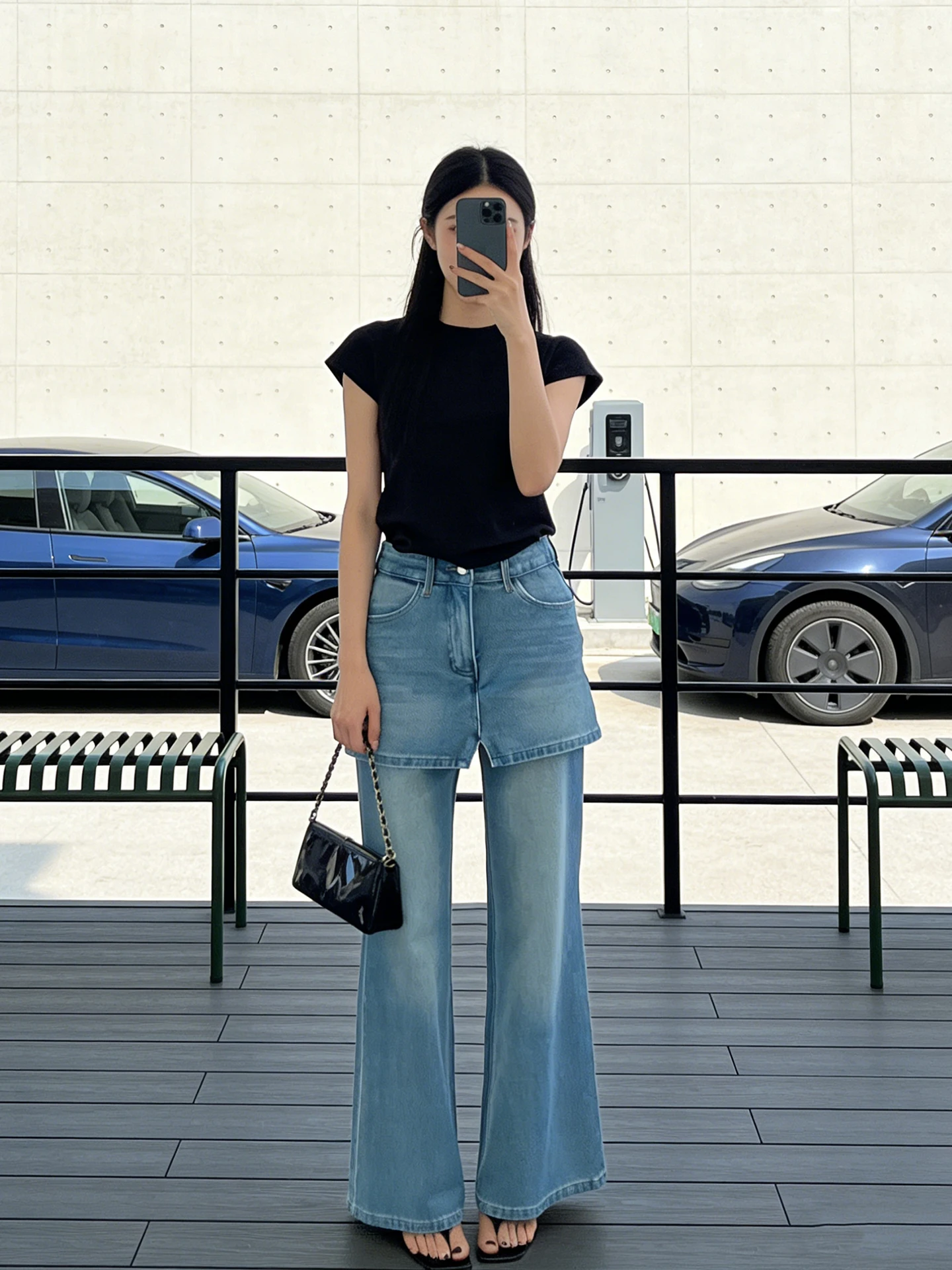 American Design High Waist Bell Bottom Jeans Women Summer Vintage Fake Two-Piece Pants Versatile Stylish Casual Commute Style
American Design High Waist Bell Bottom Jeans Women Summer Vintage Fake Two-Piece Pants Versatile Stylish Casual Commute Style
