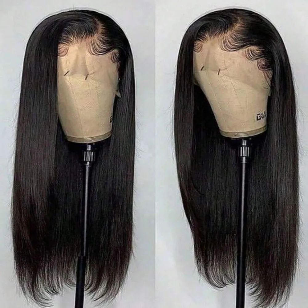 13x6 Lace Frontal Wig Human Hair 250% Density Straight Lace Front Wigs Human Hair HD Transparent Lace Frontal Wig Brazilian Glueless Human Hair Wig Pre Plucked With Baby Hair 15A Brazilian Virgin Human Hair Wigs For Women Natural Black Color
13x6 Lace Frontal Wig Human Hair 250% Density Straight Lace Front Wigs Human Hair HD Transparent Lace Frontal Wig Brazilian Glueless Human Hair Wig Pre Plucked With Baby Hair 15A Brazilian Virgin Human Hair Wigs For Women Natural Black Color