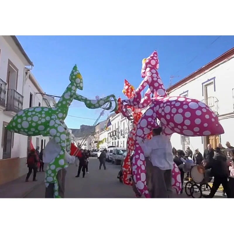 Inflatable mantis puppets, animal air models, with blowers, are decorative props for outdoor large-scale event parades
Inflatable mantis puppets, animal air models, with blowers, are decorative props for outdoor large-scale event parades