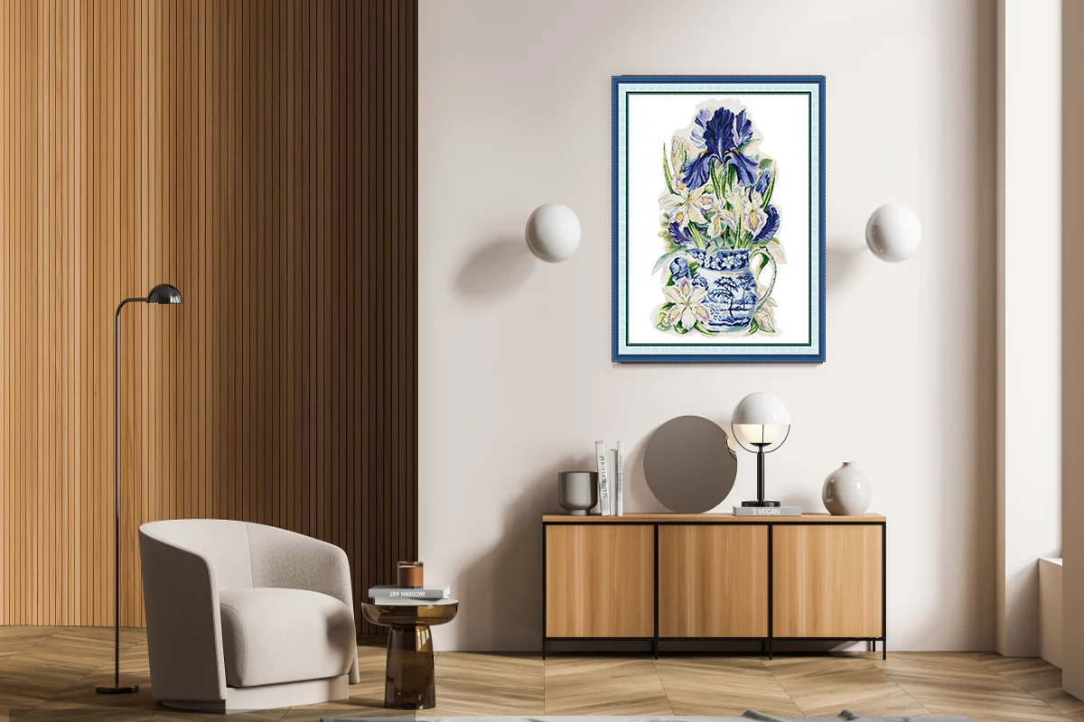 Joy Sunday Cross Stitch Iris and Celadon HD Pattern Counted Printed Fabric Aida 16/14/11CT DIY Needle Set Art Embroidery Floss
Joy Sunday Cross Stitch Iris and Celadon HD Pattern Counted Printed Fabric Aida 16/14/11CT DIY Needle Set Art Embroidery Floss