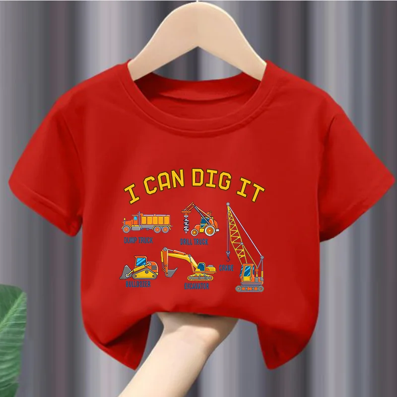 Boy's Short-sleeved T-shirt Engineering Car Science Popularization Printed Casual Summer Round Neck Comfortable Children's Wear
Boy's Short-sleeved T-shirt Engineering Car Science Popularization Printed Casual Summer Round Neck Comfortable Children's Wear