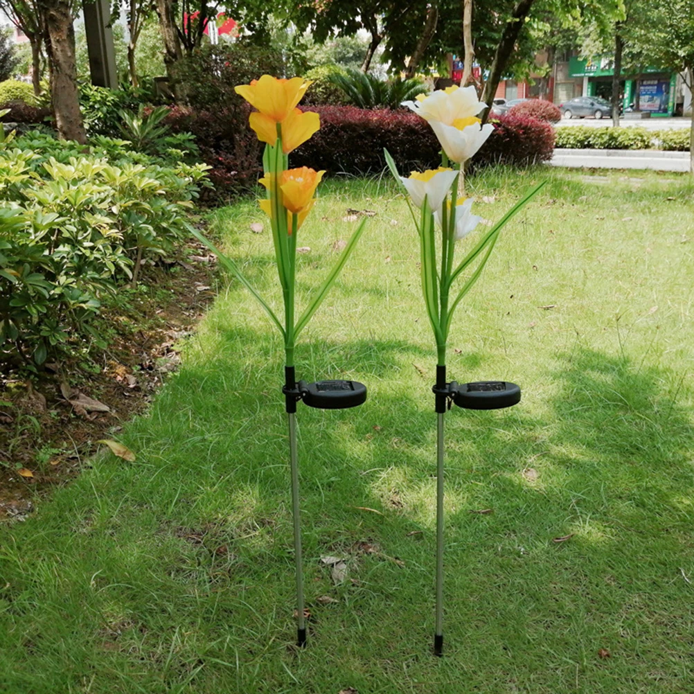 2 pcs Solar Powered Led Lawn Floor Light Durable Waterproof Long Stick Daffodil Flower Outdoor Garden Yard
2 pcs Solar Powered Led Lawn Floor Light Durable Waterproof Long Stick Daffodil Flower Outdoor Garden Yard