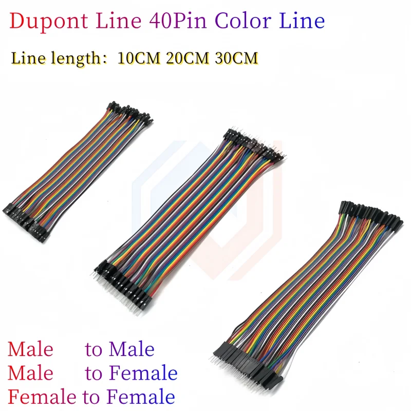 2.54mm Dupont Line 10CM 20CM 30CM 40Pin Male to Male + Male to Female and Female to Female Jumper Wire Dupont Cable for Arduino
2.54mm Dupont Line 10CM 20CM 30CM 40Pin Male to Male + Male to Female and Female to Female Jumper Wire Dupont Cable for Arduino