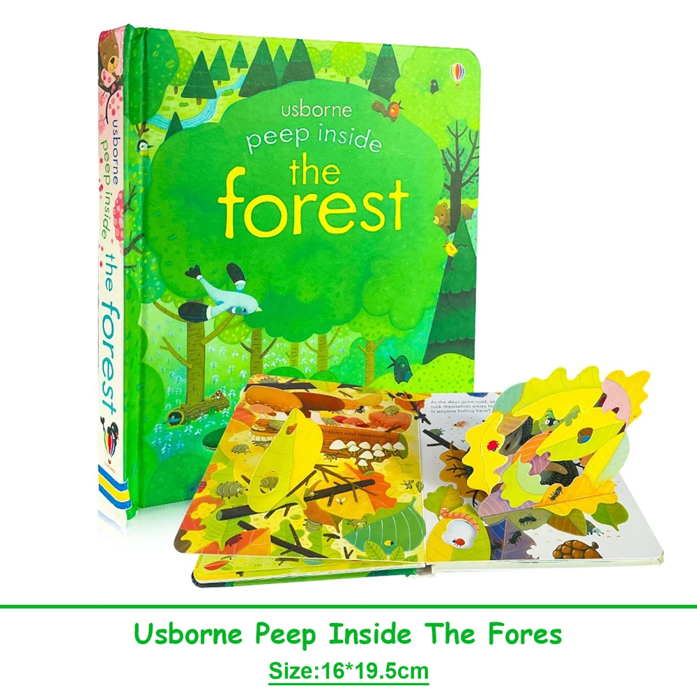 Usborne Peep Inside The Forest, английская книга для раннего образования для детей, чтение перед сном, 3D-книжки с картинками
Usborne Peep Inside The Forest, английская книга для раннего образования для детей, чтение перед сном, 3D-книжки с картинками