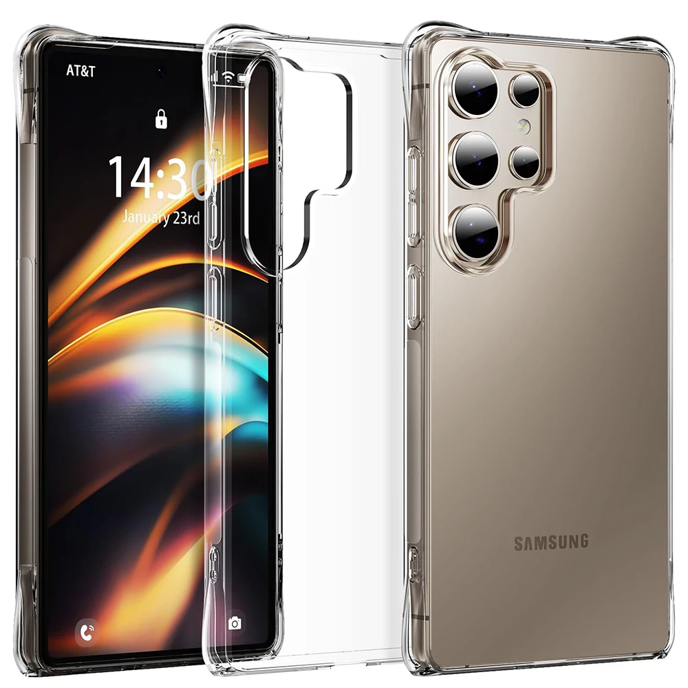 Strong Shockproof Silicone Case For Samsung Galaxy S25 S24 S23 S21 FE S22 S20 Note 20 Ultra S10 10 Plus Clear Anti-knock Soft
Strong Shockproof Silicone Case For Samsung Galaxy S25 S24 S23 S21 FE S22 S20 Note 20 Ultra S10 10 Plus Clear Anti-knock Soft