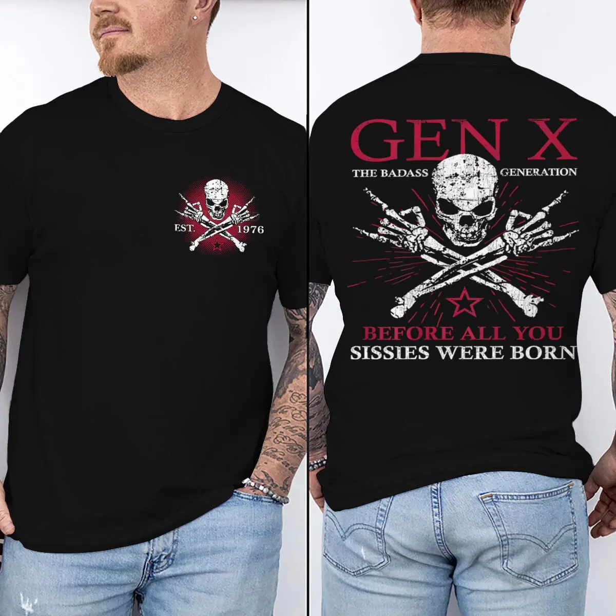 Est 1976 Vintage Gen X Graphic T Shirts Men Women Fun Generation X Print Tops Short Sleeve Crew Neck Male Streetwear
Est 1976 Vintage Gen X Graphic T Shirts Men Women Fun Generation X Print Tops Short Sleeve Crew Neck Male Streetwear