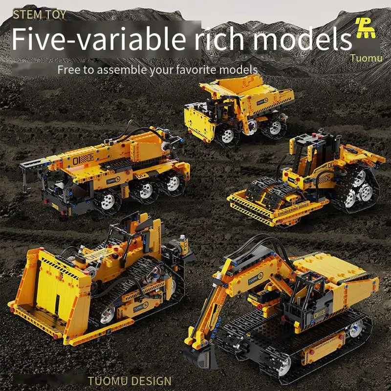 Programming excavator building blocks, remote-controlled robot children's kit toys
Programming excavator building blocks, remote-controlled robot children's kit toys