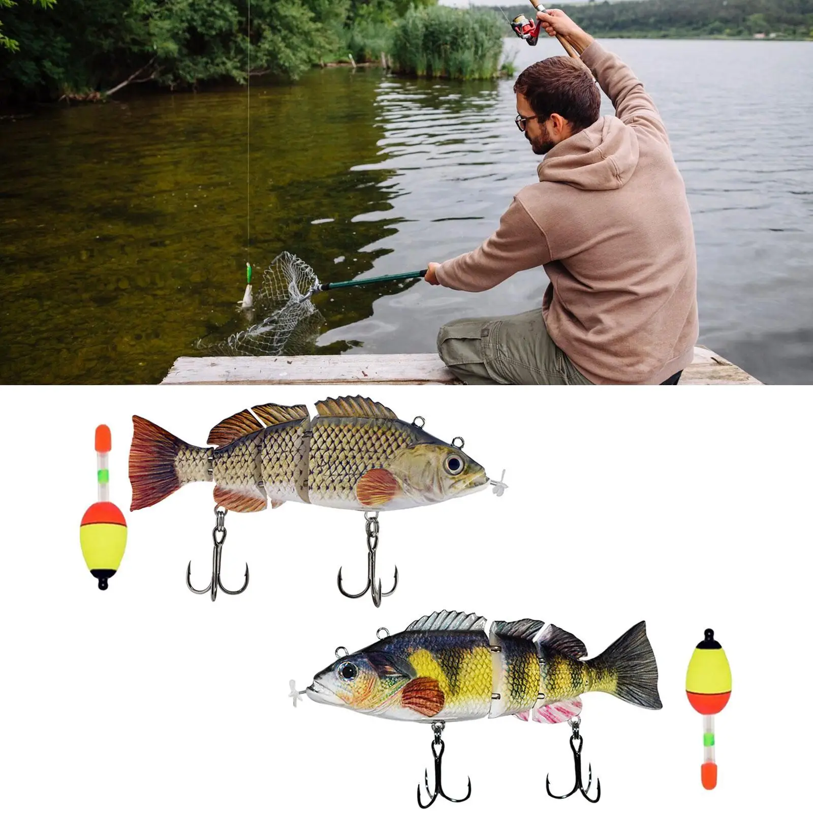 Fishing Lure Realistic Rechargeable with Hooks Gifts for Men Artificial Lure
Fishing Lure Realistic Rechargeable with Hooks Gifts for Men Artificial Lure