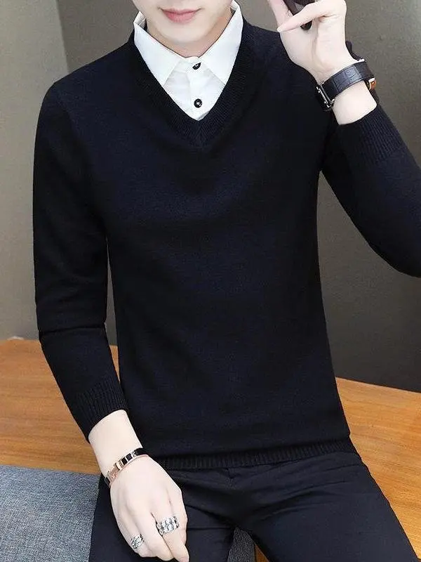 Мужской вязаный свитер с воротником-стойкой, на флисовой подкладке, приталенный, утепленный, осенне-зимний, новый модный базовый свитер
Мужской вязаный свитер с воротником-стойкой, на флисовой подкладке, приталенный, утепленный, осенне-зимний, новый модный базовый свитер