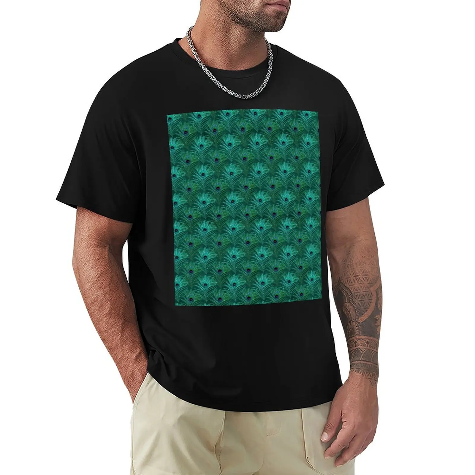 Green & Teal Glitter Peacock Feathers T-Shirt Plus Size Workout Short Sleeve Top
Green & Teal Glitter Peacock Feathers T-Shirt Plus Size Workout Short Sleeve Top