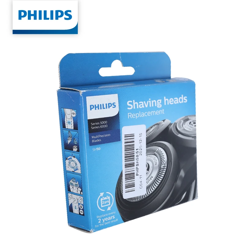 Сменные бритвенные головки Philips SH50, 3 сетки + 3 лезвия, совместимые с сериями 5000/6000 AquaTouch
Сменные бритвенные головки Philips SH50, 3 сетки + 3 лезвия, совместимые с сериями 5000/6000 AquaTouch
