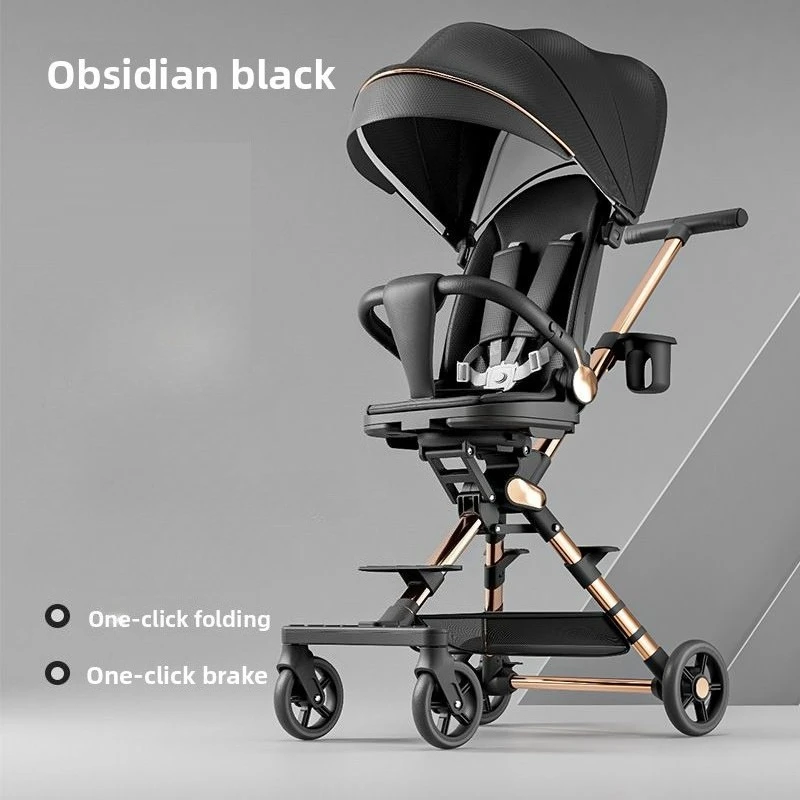 Spine Support Baby Stroller High Landscape Lie Flat Reclining Thickened Frame Lightweight Folding Toddler Wagon 0-3 Years
Spine Support Baby Stroller High Landscape Lie Flat Reclining Thickened Frame Lightweight Folding Toddler Wagon 0-3 Years