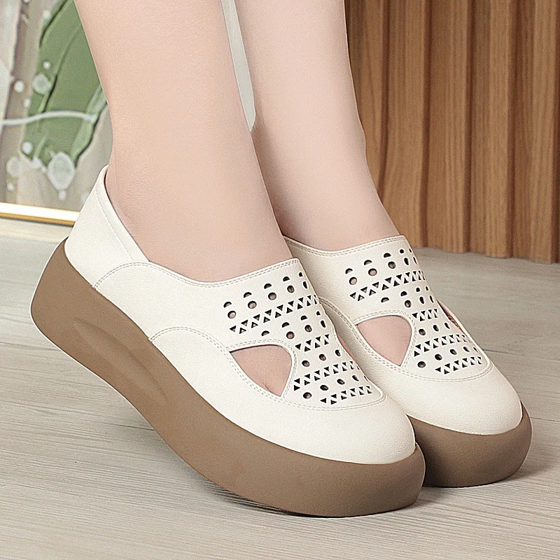 All Match Comfortable Breathble Slip on Cutout Round Head Shoes Women Loafers 2025 Fall Flat Platform Shoes Leather for Daily
All Match Comfortable Breathble Slip on Cutout Round Head Shoes Women Loafers 2025 Fall Flat Platform Shoes Leather for Daily
