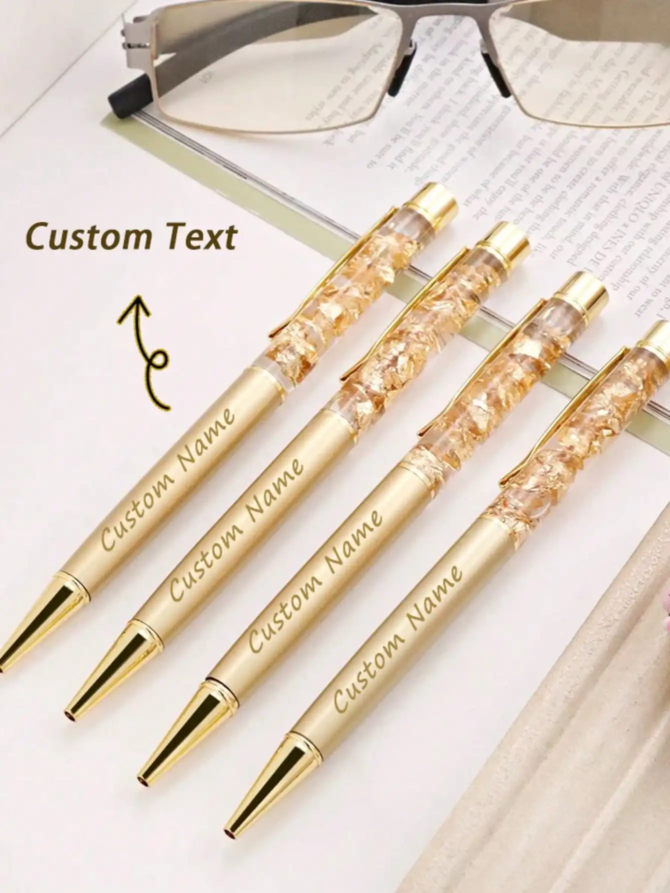 Custom Gold Foil Ballpoint Pen – Personalized Engraved Signature Pen for Gifts & School
Custom Gold Foil Ballpoint Pen – Personalized Engraved Signature Pen for Gifts & School