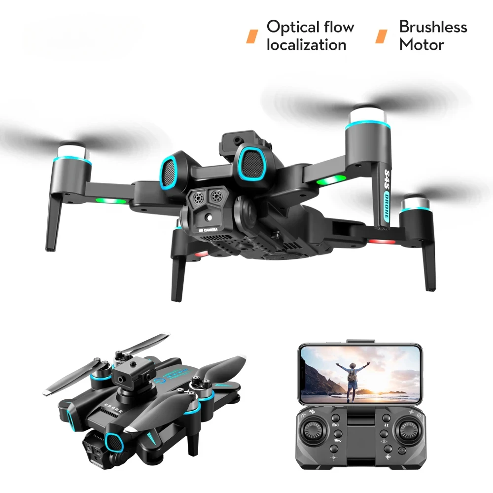 4K Cameral RC Drone Professional Remote Control Quadcopter with LED Light Brushless Obstacle Avoidance RC Helicopter Gift Toy
4K Cameral RC Drone Professional Remote Control Quadcopter with LED Light Brushless Obstacle Avoidance RC Helicopter Gift Toy