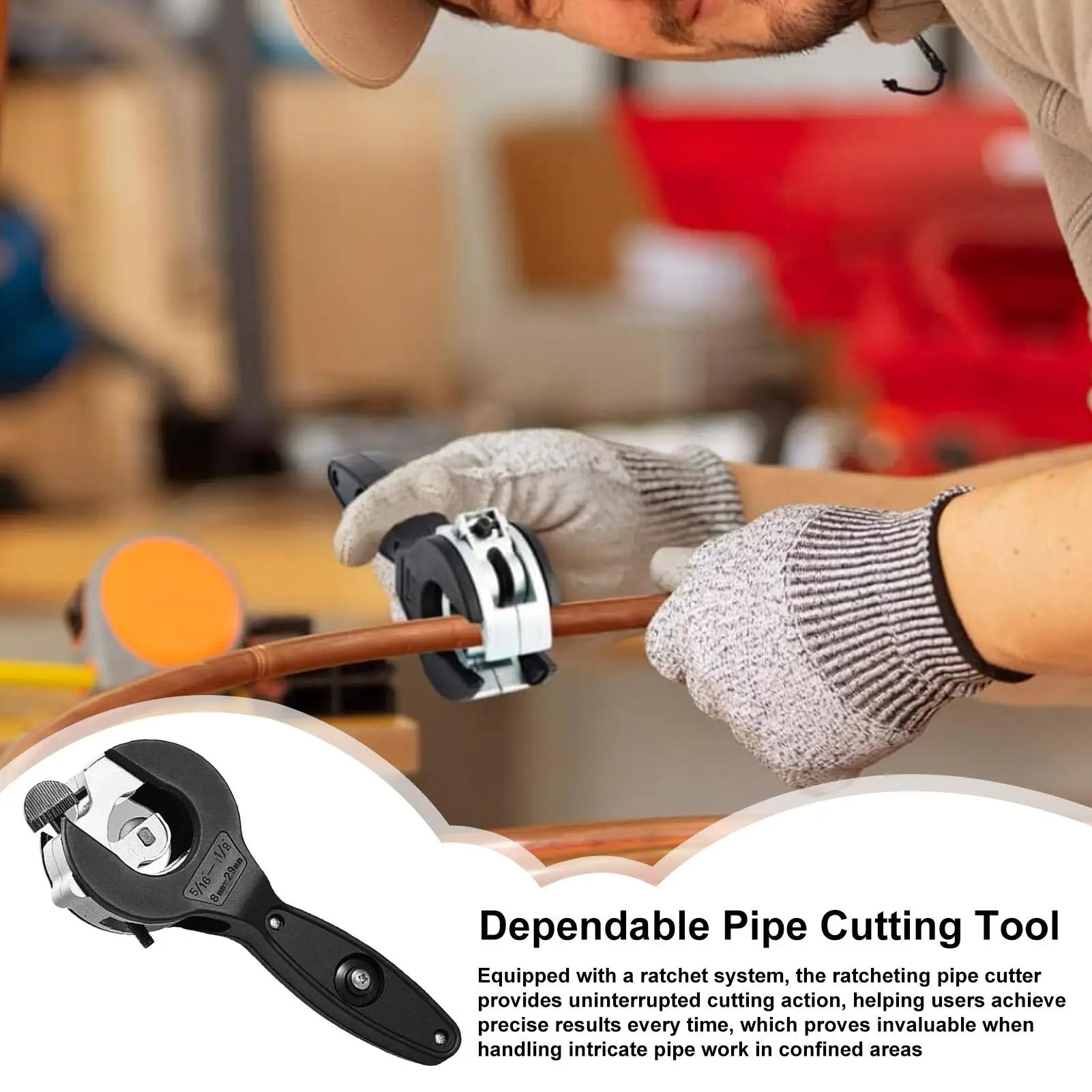 Труборез с храповым механизмом, компактный труборез с храповым механизмом, компактные сантехнические режущие инструменты для ремонта дома, строительная машина
Труборез с храповым механизмом, компактный труборез с храповым механизмом, компактные сантехнические режущие инструменты для ремонта дома, строительная машина