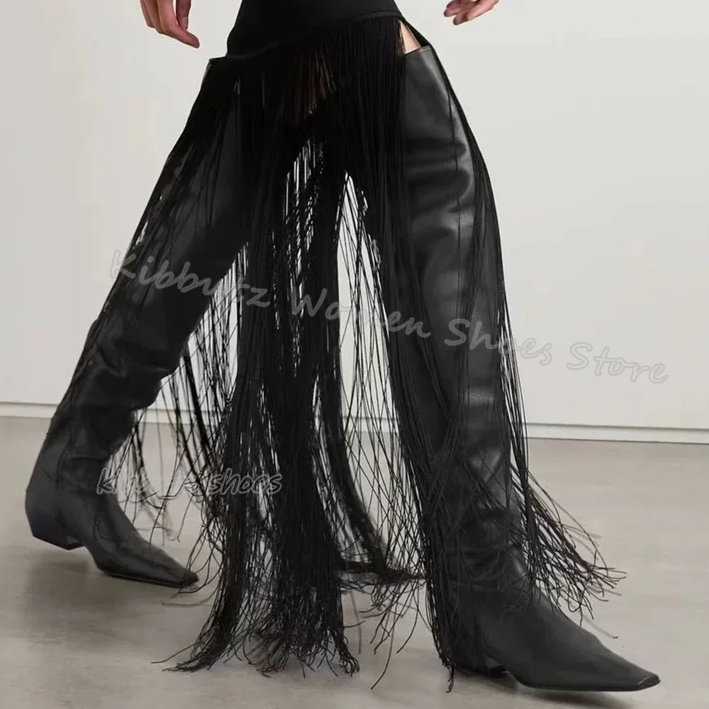 Knee High Boots Luxury Leather Fashion Concise Sexy Elegant Novelty Women Shoes New Square Toe Chunky Heel Slip-On Solid Color
Knee High Boots Luxury Leather Fashion Concise Sexy Elegant Novelty Women Shoes New Square Toe Chunky Heel Slip-On Solid Color