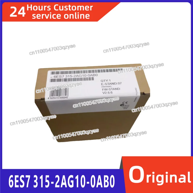 Brand New Original Central Processing Unit 6ES7 315-2AG10-0AB0 315-2AF03-0AB0 6ES7 315-1AF03-0AB0 6ES7 315-6FF01-0AB0
Brand New Original Central Processing Unit 6ES7 315-2AG10-0AB0 315-2AF03-0AB0 6ES7 315-1AF03-0AB0 6ES7 315-6FF01-0AB0