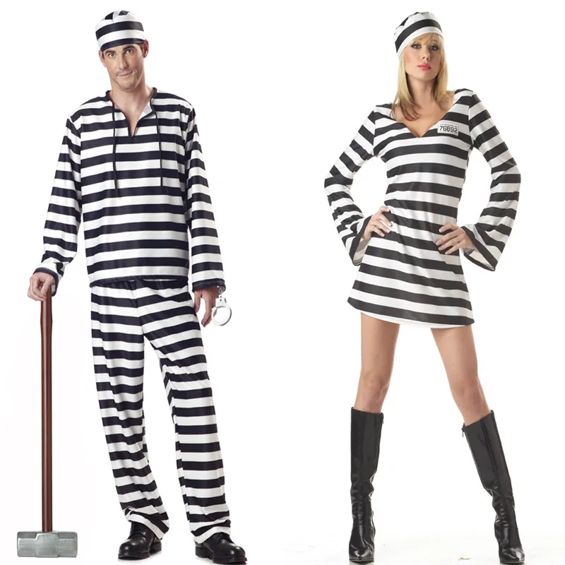 Classic Striped Prisoner Costume Women's DS Role-playing Outfit Nightclub Cosplay Halloween Costume Ethnic Stage Costume
Classic Striped Prisoner Costume Women's DS Role-playing Outfit Nightclub Cosplay Halloween Costume Ethnic Stage Costume