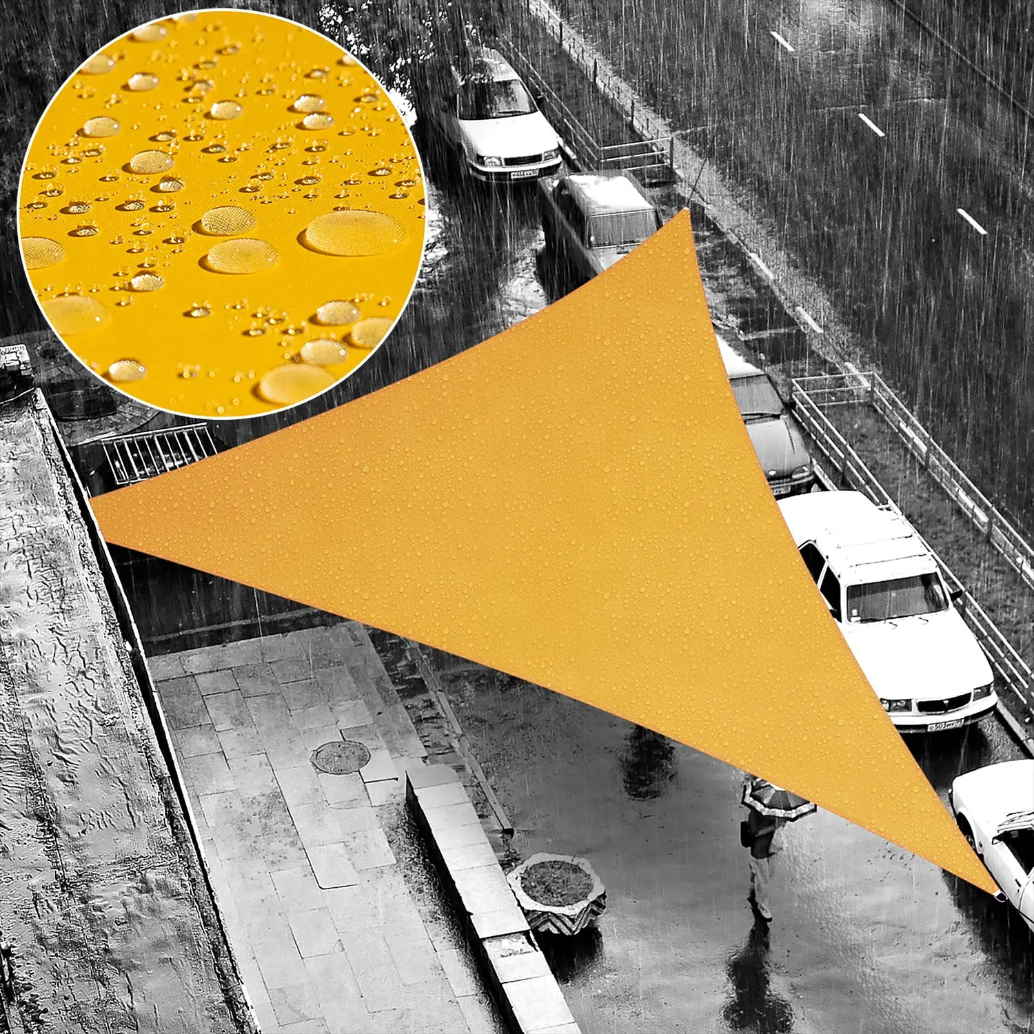 15' x 21' x 25.8' Yellow Waterproof Shade Sail Sun Shade Sail Triangle Custom Size Water Resistant Canopy Awning, Custom
15' x 21' x 25.8' Yellow Waterproof Shade Sail Sun Shade Sail Triangle Custom Size Water Resistant Canopy Awning, Custom
