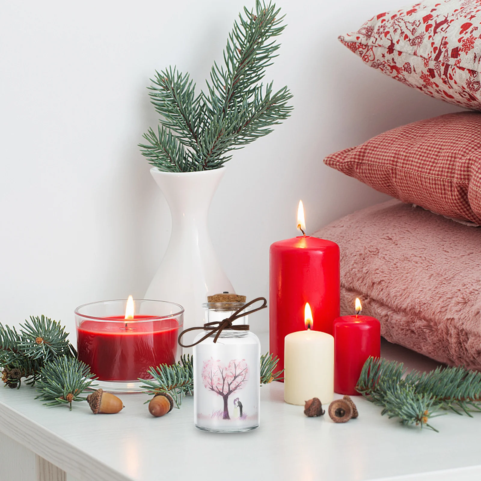 Decorative Wish Bottle Luminous Glass Landscape Bottle Unique Design Material Romantic Atmosphere Household Adornment
Decorative Wish Bottle Luminous Glass Landscape Bottle Unique Design Material Romantic Atmosphere Household Adornment