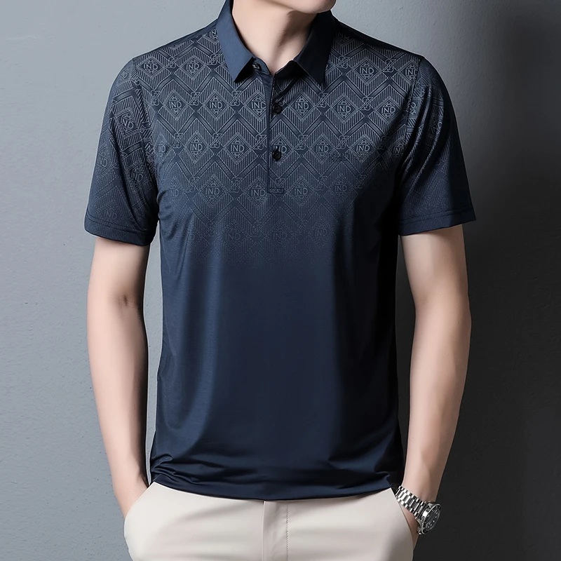 Men's high-end fashion printed short sleeve POLO shirt 2024 summer casual business thin quick drying collar T-shirt men's top
Men's high-end fashion printed short sleeve POLO shirt 2024 summer casual business thin quick drying collar T-shirt men's top