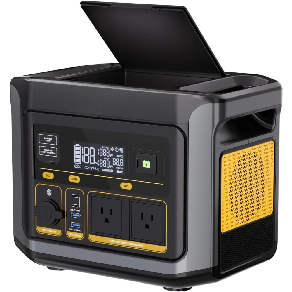 Portable Power Station 499Wh, 70Min Fully Charged, LiFePO4 Battery Solar Generator, 9 Output Ports,Solar Generator
Portable Power Station 499Wh, 70Min Fully Charged, LiFePO4 Battery Solar Generator, 9 Output Ports,Solar Generator
