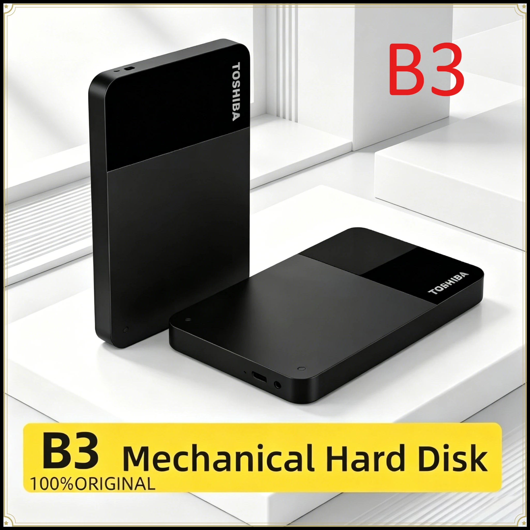 For Toshiba B3 1TB Canvio Ready USB3.0 Portable External Hard Drive 2.5 Inch Hard Disk for Laptop Mac/Android
For Toshiba B3 1TB Canvio Ready USB3.0 Portable External Hard Drive 2.5 Inch Hard Disk for Laptop Mac/Android
