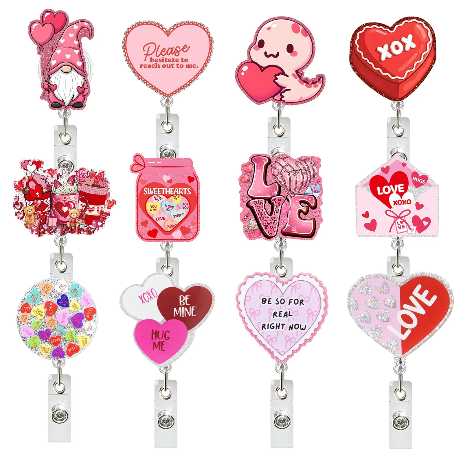 Id Badge Holder Versatile Acrylic Badge Reel Heart Badge Clip Compact For Student Hospital Office Worker
Id Badge Holder Versatile Acrylic Badge Reel Heart Badge Clip Compact For Student Hospital Office Worker