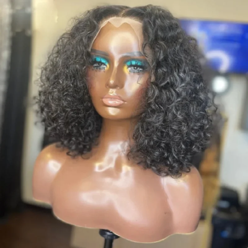 Glueless Soft Natural Black 180Density Short Bob Kinky Curly Deep Lace Front Wig For Women With Baby Hair Preplucked Daily
Glueless Soft Natural Black 180Density Short Bob Kinky Curly Deep Lace Front Wig For Women With Baby Hair Preplucked Daily