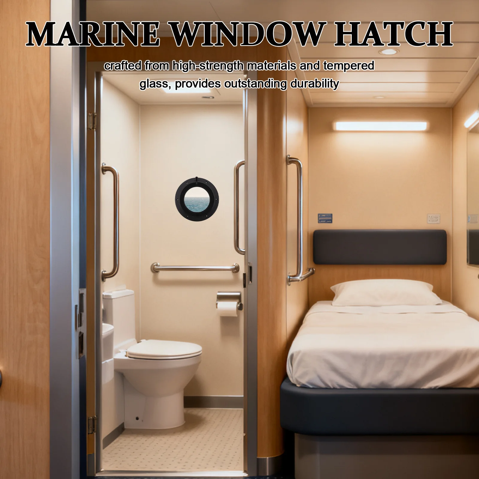 8.5 Inch Round Porthole Window for Boat Marine Hatch Replacement Premium Tempered Glass Waterproof Dust Resistant for Yacht Rv
8.5 Inch Round Porthole Window for Boat Marine Hatch Replacement Premium Tempered Glass Waterproof Dust Resistant for Yacht Rv