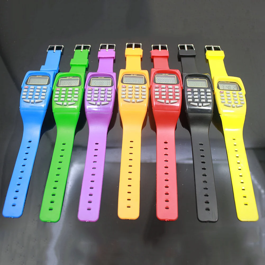 2 Pcs Portable Calculating Watch Calculation for Kids Simple and Stylish Children Type Calculator
2 Pcs Portable Calculating Watch Calculation for Kids Simple and Stylish Children Type Calculator