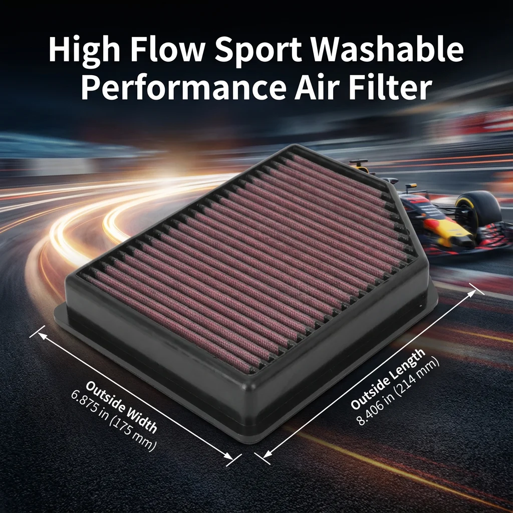 Спортивный моющийся воздушный фильтр с высокой пропускной способностью для Hyundai Santa Fe, Sonata, Tucson, Kia Sorento, Sportage 2020-2026, 1.6, 2.0, 33-5109
Спортивный моющийся воздушный фильтр с высокой пропускной способностью для Hyundai Santa Fe, Sonata, Tucson, Kia Sorento, Sportage 2020-2026, 1.6, 2.0, 33-5109