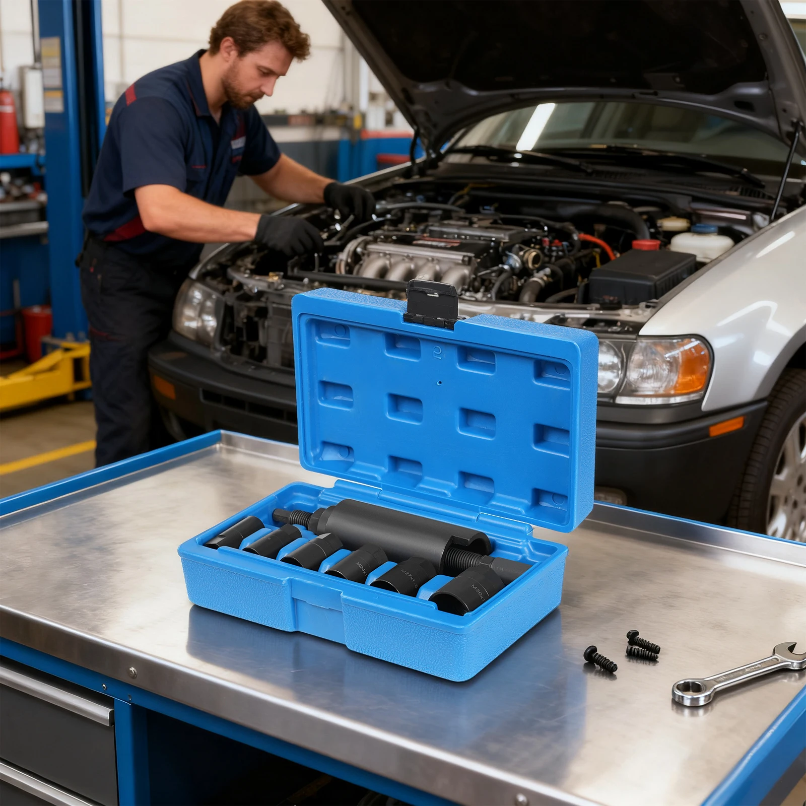 Набор инструментов для съемника приводного вала, 7 шт., набор съемников подшипниковых осей, универсальный экстрактор для снятия коробки передач двигателя, инструменты для авторемонта XC9032
Набор инструментов для съемника приводного вала, 7 шт., набор съемников подшипниковых осей, универсальный экстрактор для снятия коробки передач двигателя, инструменты для авторемонта XC9032