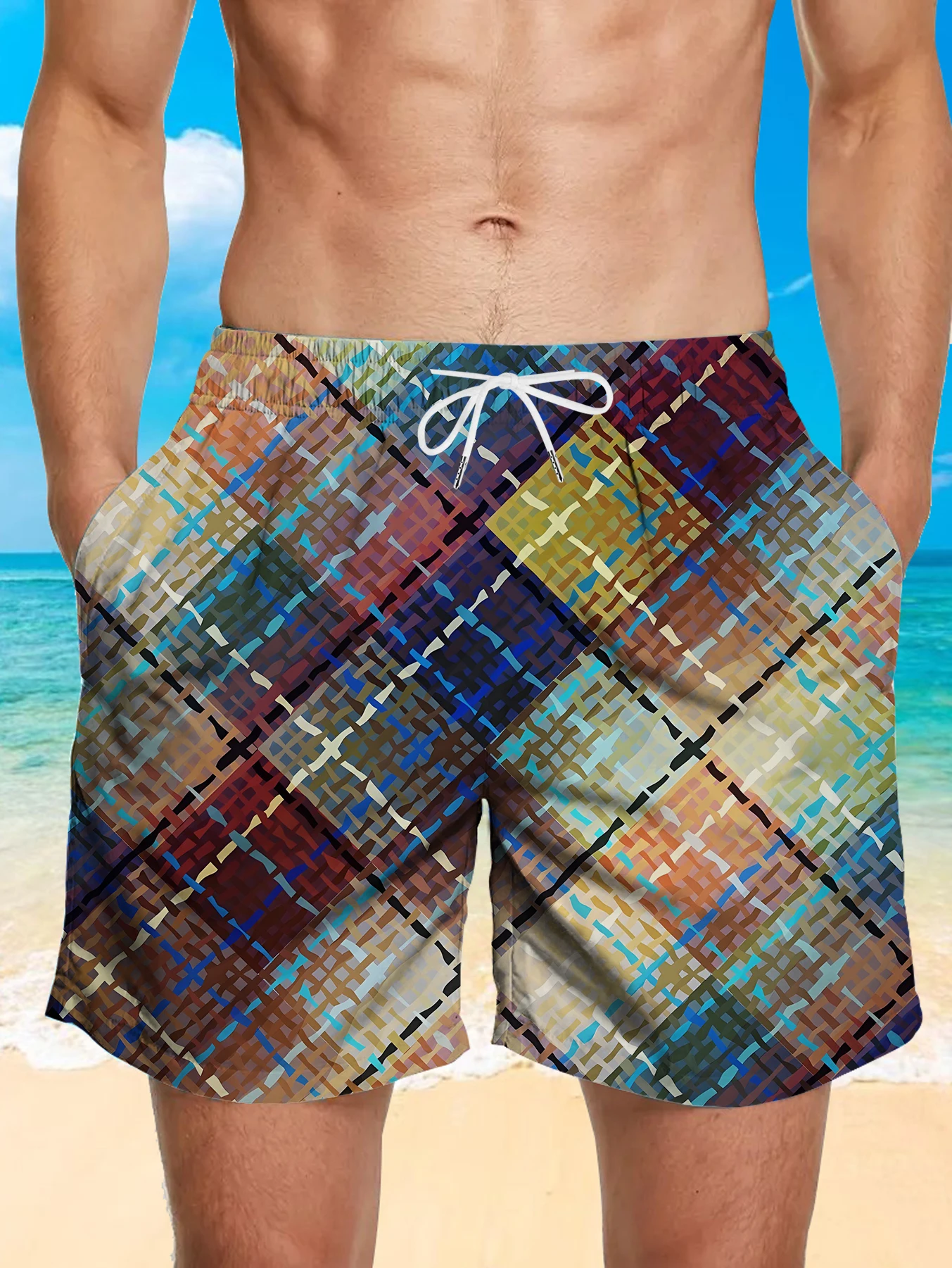 Classic Full Print Beach Pants Men Digital Printed Quick Dry Polyester Short Pants
Classic Full Print Beach Pants Men Digital Printed Quick Dry Polyester Short Pants