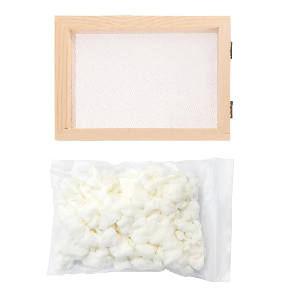 1Set DIY Paper Making Frame Wooden Mold Dry Pulp Kit Educational Craft Tool Set for -Friendly Papermaking Art Fun
1Set DIY Paper Making Frame Wooden Mold Dry Pulp Kit Educational Craft Tool Set for -Friendly Papermaking Art Fun