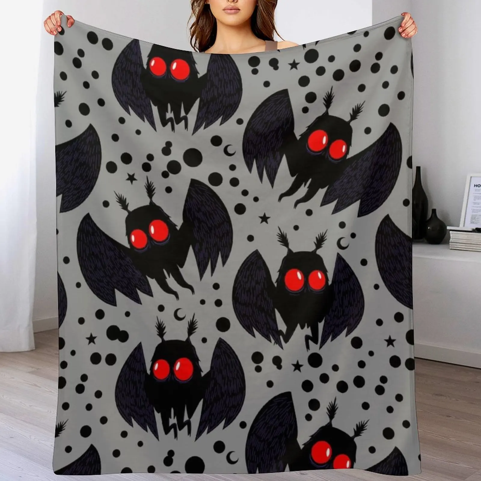 Mothman Silver Night Throw Blanket No Pilling Soft Warm Blanket for Bed
Mothman Silver Night Throw Blanket No Pilling Soft Warm Blanket for Bed