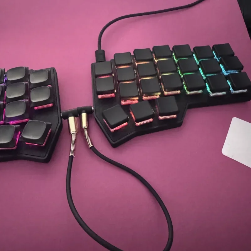 Corne V4.1 Split Keyboard Custom Wired RGB Choc Switch 3D Printing Ergonomic HotSwap Design Left and Right Hand Keyboard Gaming
Corne V4.1 Split Keyboard Custom Wired RGB Choc Switch 3D Printing Ergonomic HotSwap Design Left and Right Hand Keyboard Gaming