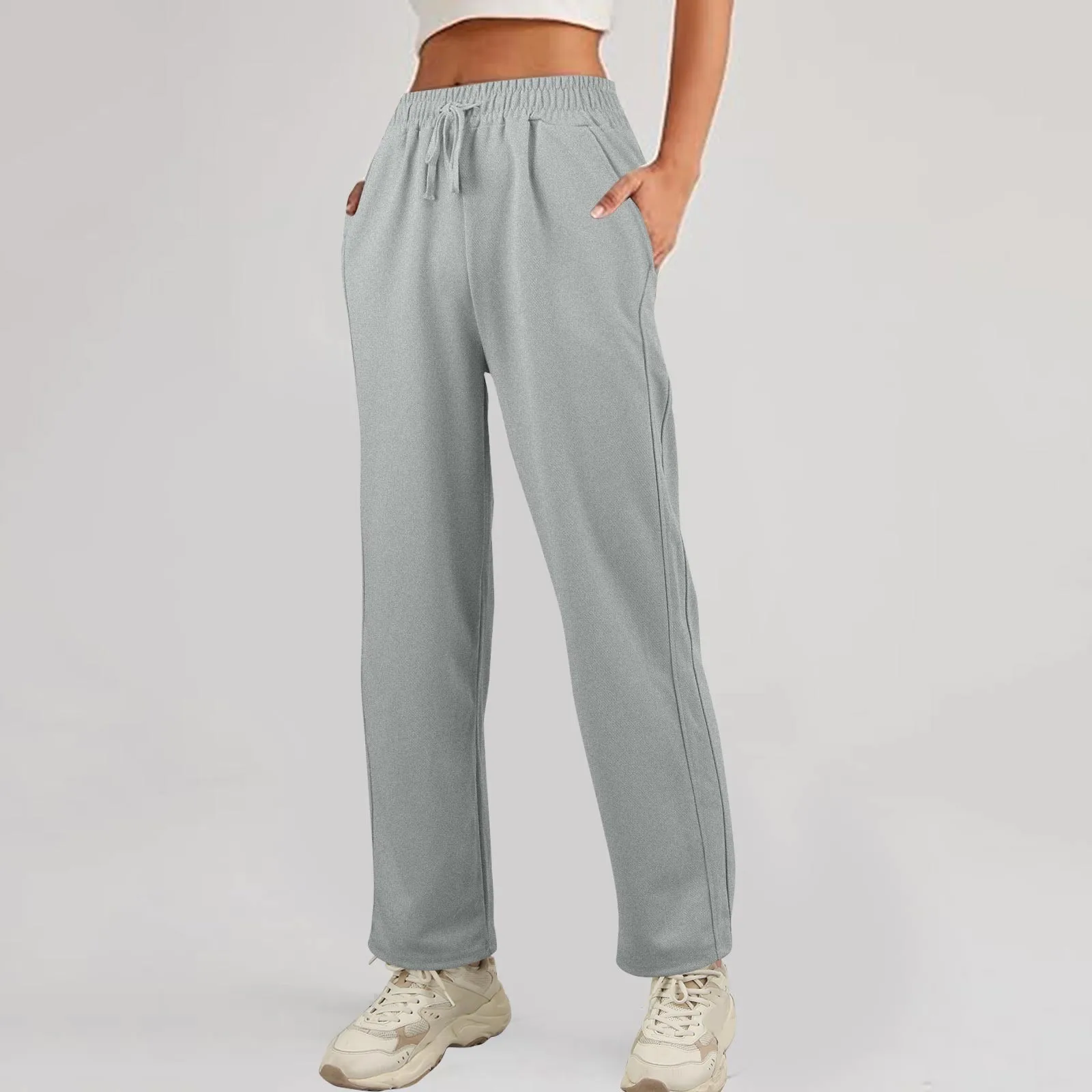 Women’s Wide Leg Pants Fleece Lined Sweatpants Travel Basic Bottom Workout High Waist All-Match Fitness Joggers Straight Pants
Women’s Wide Leg Pants Fleece Lined Sweatpants Travel Basic Bottom Workout High Waist All-Match Fitness Joggers Straight Pants
