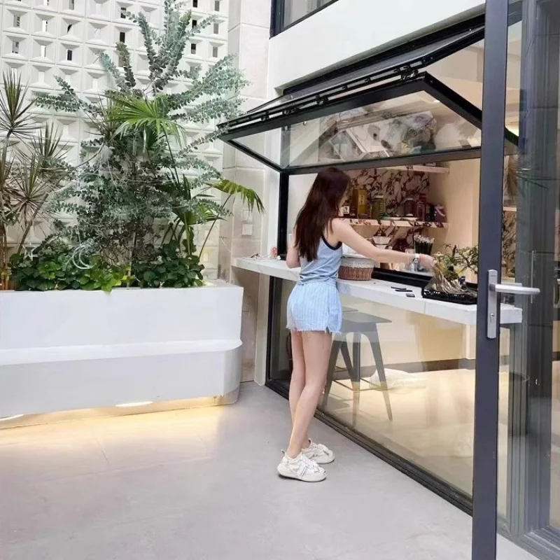 Custom Folding Aluminum Alloy Full-Open Window Milk Tea and Coffee Shops Kitchen Bar Counter Glass Sliding Window
Custom Folding Aluminum Alloy Full-Open Window Milk Tea and Coffee Shops Kitchen Bar Counter Glass Sliding Window