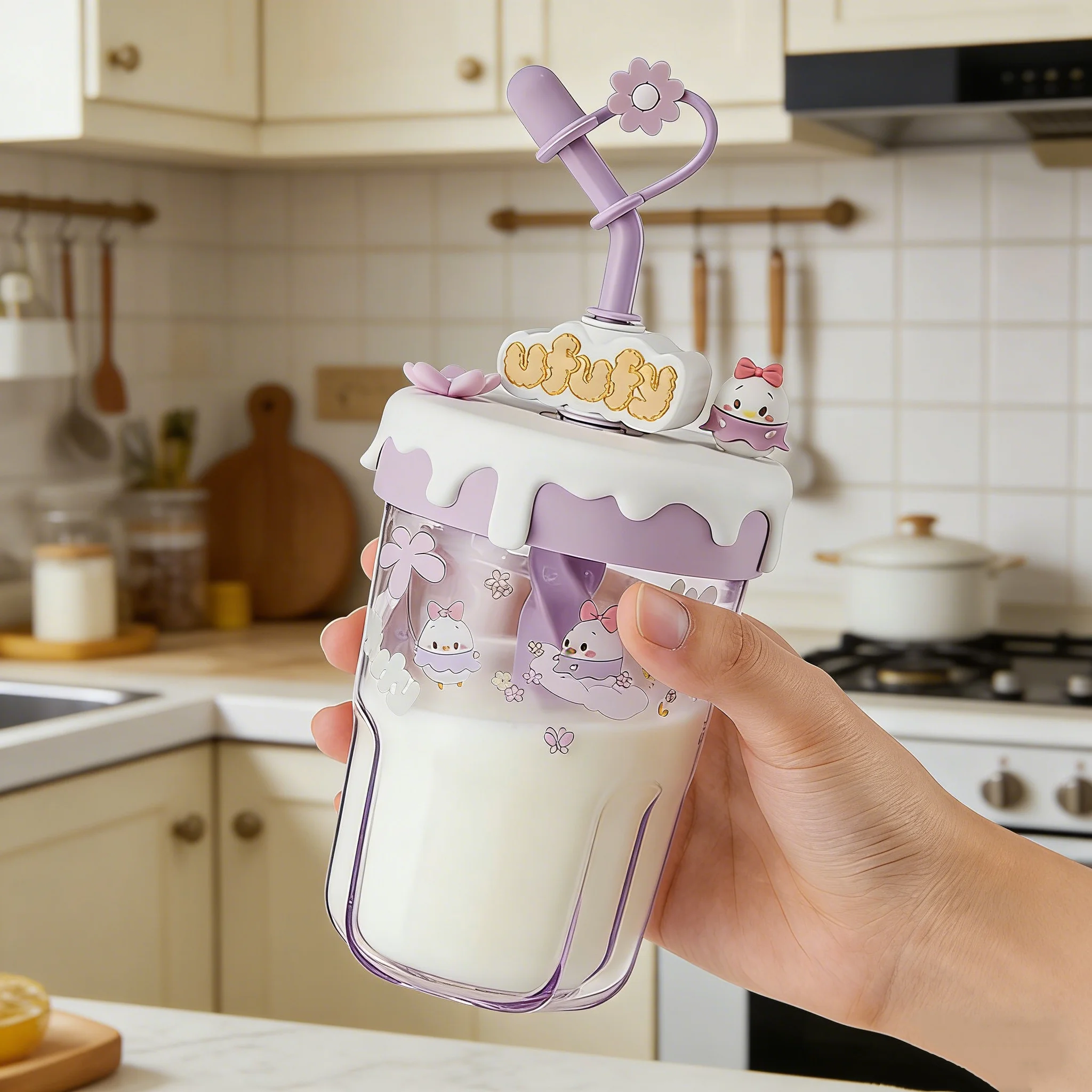 Disney Daisy Duck Straw Cup 560ml Large Capacity Leak-Proof Portable Cartoon Plastic Water Bottle BPA Free Drinking Cup for Girl
Disney Daisy Duck Straw Cup 560ml Large Capacity Leak-Proof Portable Cartoon Plastic Water Bottle BPA Free Drinking Cup for Girl